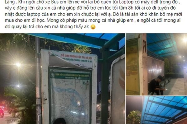 The truth about the first year male student losing his laptop at the Hanoi bus station and asking for help in the middle of the night 3